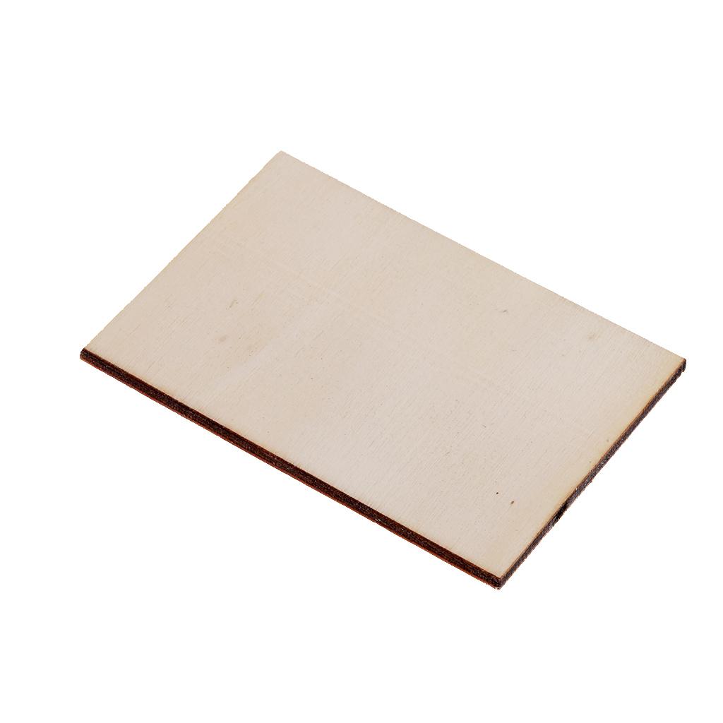 10 Pieces Poplar Wood Rectangle Shapes Wooden Plaque Extra Large for , Home Decorations and Rustic