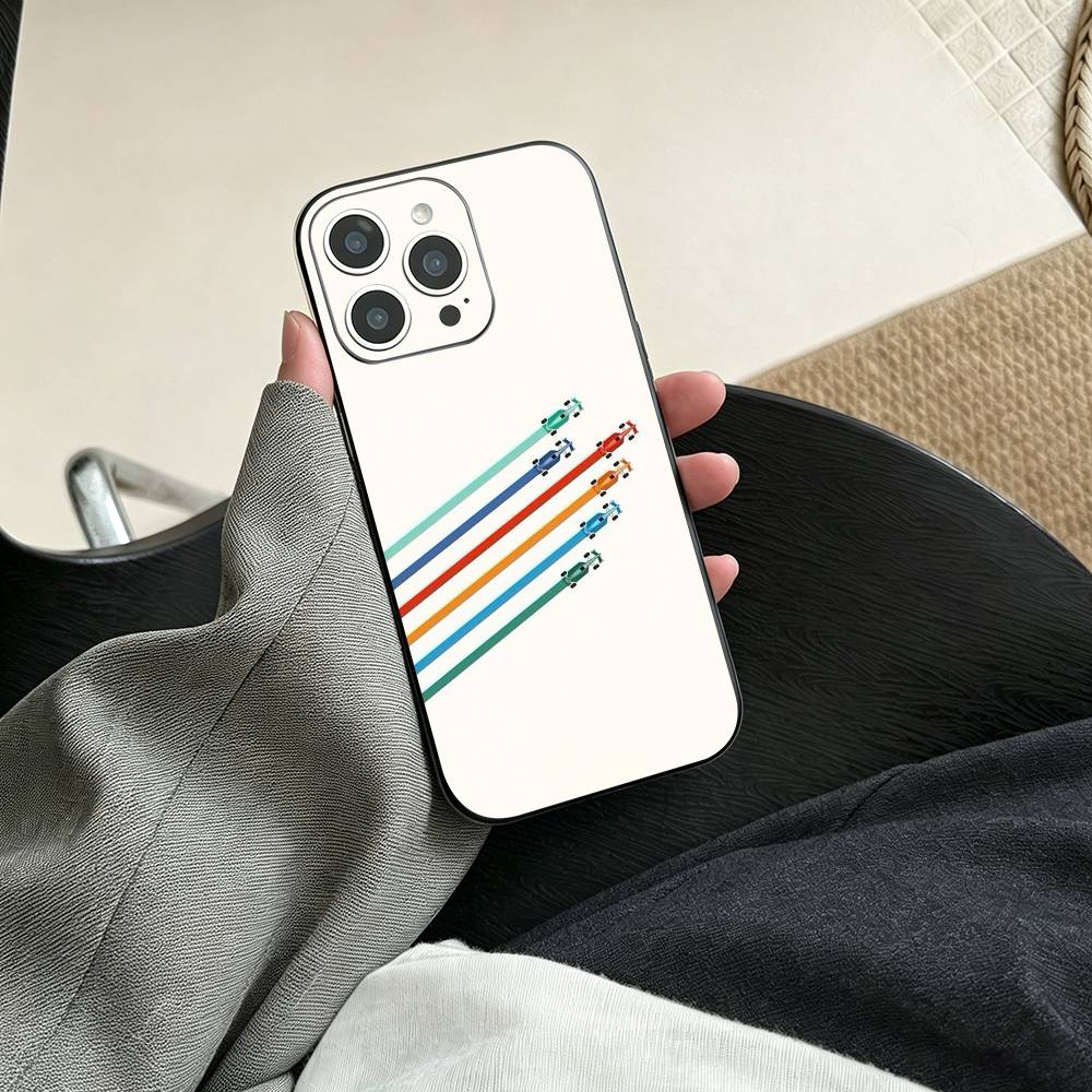 M-Minimalist Circuit Phone Case For iPhone 17, 16,15,14,13,12,11 Plus,Pro Max, Others Soft Black Cover iPhone13