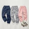 4-16 Years Kids Windproof and Waterproof Fleece-Lined Pants Loose Fitness Pants