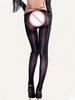 Women'S Lace Cross Waist Pantyhose Oil Shiny Glossy Sheer See Through Stocking Woman Underwear 2 In 1 Tights Shaping Pantyhose