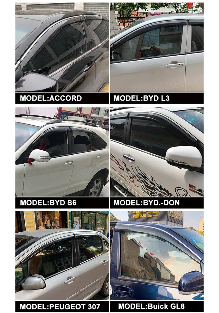 Heavy Duty Truck U70 Car Window Rain Guard Sun Visor Rain Brow VGV U70 PRO Visor