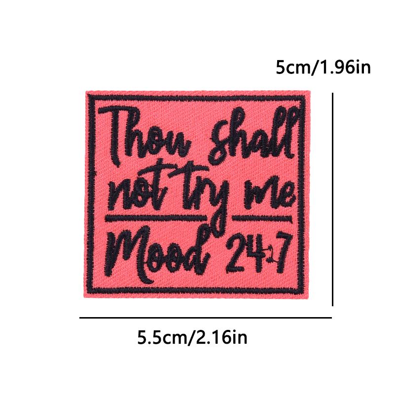 Tactical Morale Patch Embroidery Iron On Motivational Quote For Backpack Gear Metal Style Military Sewing Embroidered Design