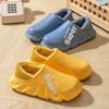 Fashion Litfun Winter Warm Cotton Slippers Indoor And Outdoor Waterproof Walking Shoes Fluffy Non-Slip Sandals For Women Men Slippers