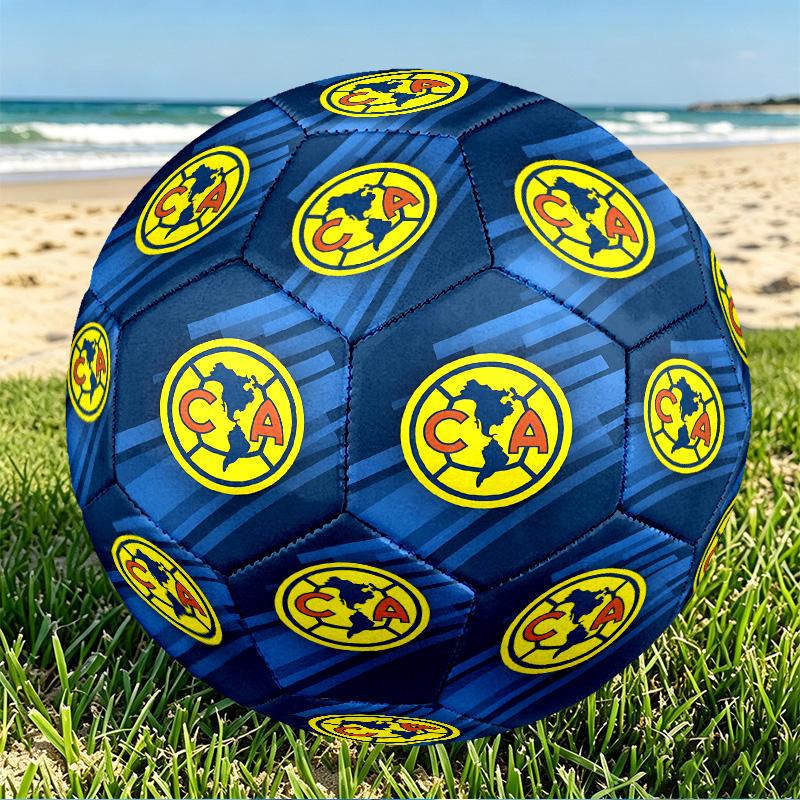 Club America Print Size 5 Soccer Ball, PU Wear Resistant Football for Match Training and Daily Practice, Birthday Gift for Soccer Fans