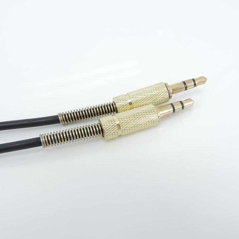 1.5m/3M 3.5mm Male To Male Jack Audio Spring Connector Cable Stereo Audio Aux For Car Headphone Speaker Extension Wire Cord