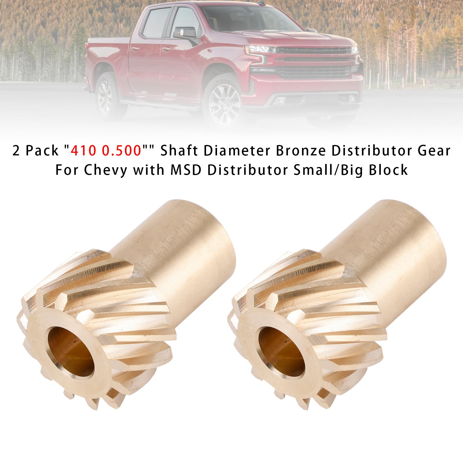 

2Pack 410 0.500 Shaft Diameter Distributor Gear For Chevy W/MSD Distributor