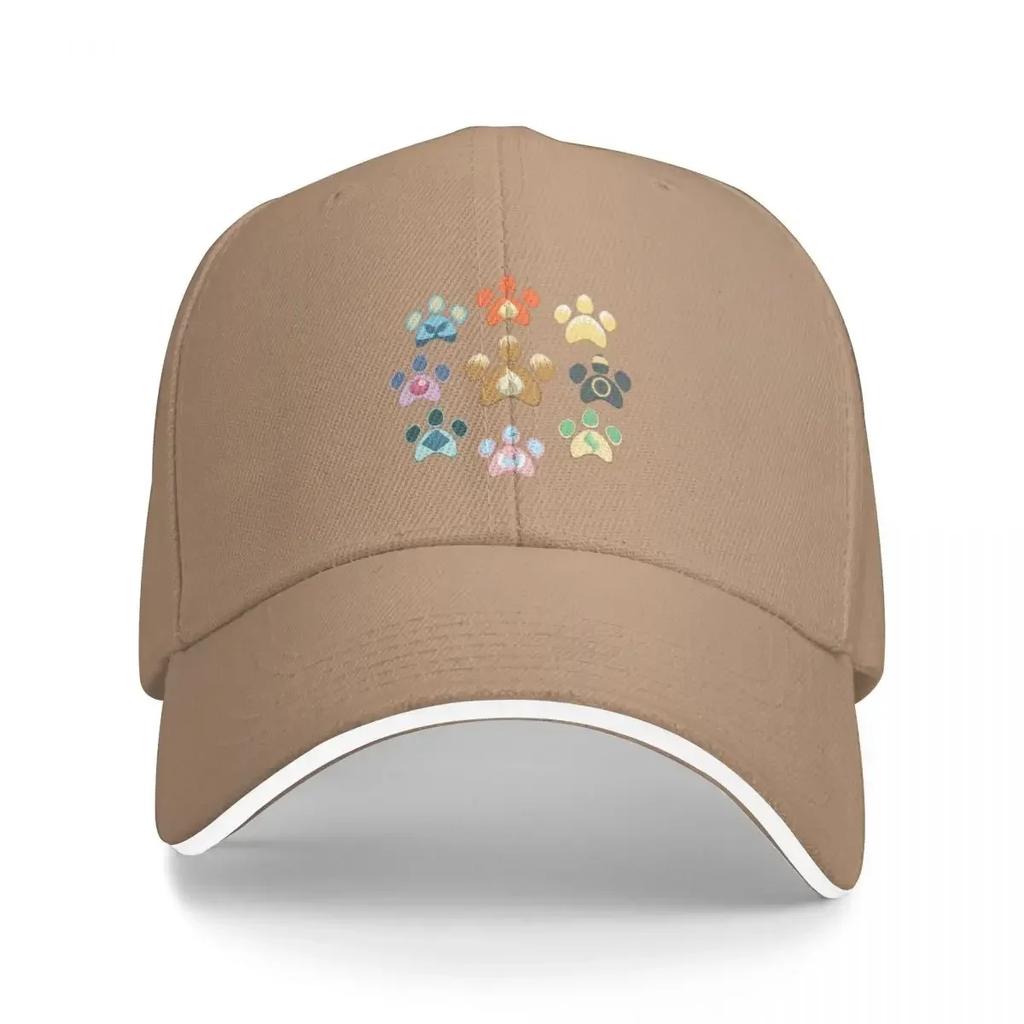 Eeveelution Pawprints Baseball Cap black Thermal Visor birthday Unisexs Tennis Womens
