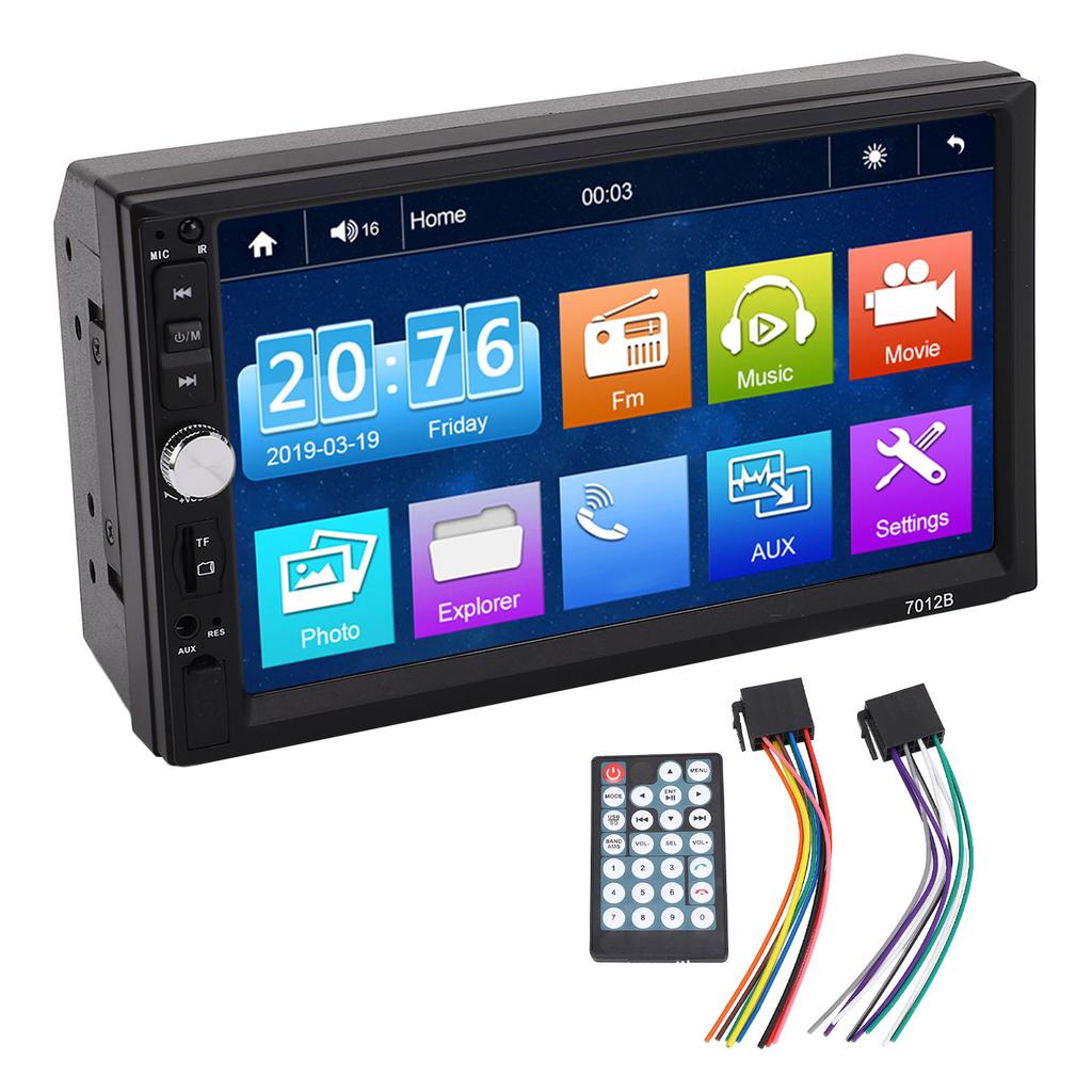 7in Dokunmatik Ekranlı Multimedya Ünitesi DC12V Carplay Kablosuz Android Auto Bluetooth AUX MP5 Çalar için Araç Multimedya Alıcısı