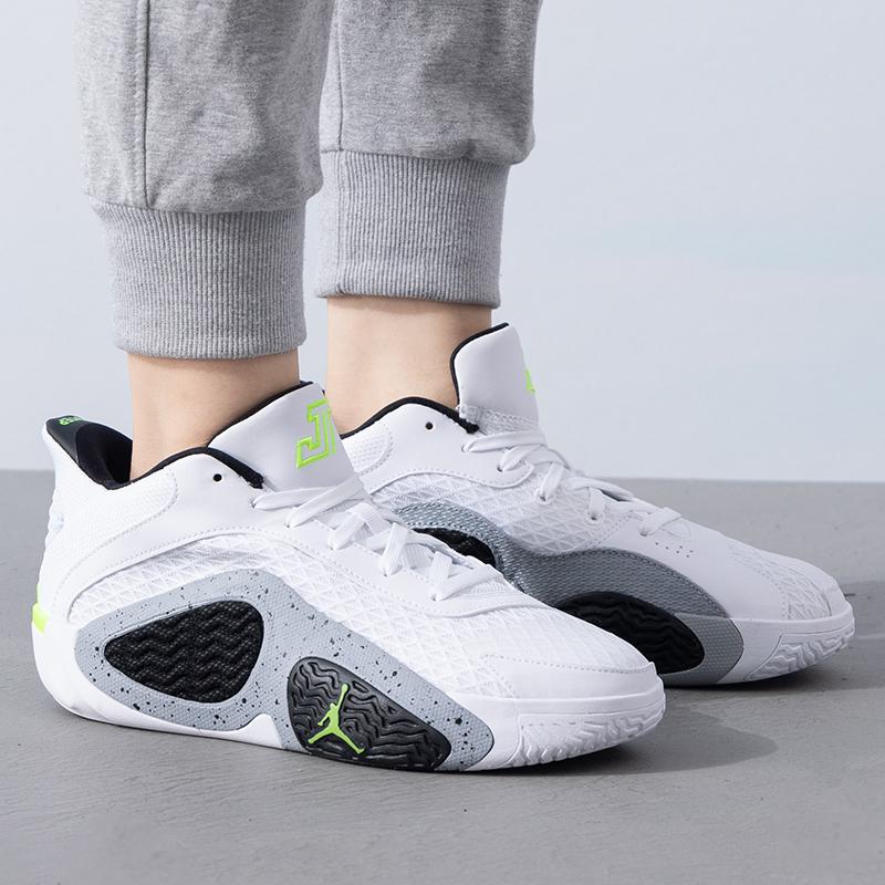 Air Jordan Tatum 2 GS Neon Kids Sneakers White Electric-Green Black FJ6459-100