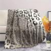 1Pc Shinning Leopard Print Flannel Blanket, High quality Comfortable for All Seasons, Home Decor, Warmth and Comfort, Perfect for Gifts