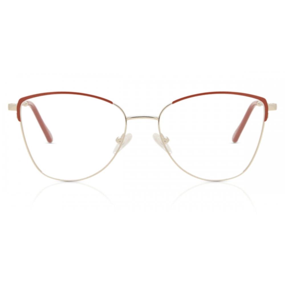 

Full Rim Cat Eye Gold Red Smartbuy Collection Farleigh Df 329 016 Fashion Women Eyeglasses Gold Red/56