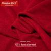 Shanghai Story Women's 100% Wool Double-Sided Shawl Scarf