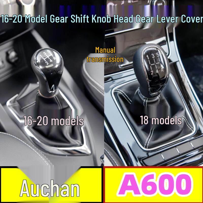 Changan Oshan A600 Gear Shift Knob Dust Cover 2016-2020 Faux Leather Red Stitch Cover