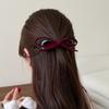 Velvet Bow Hair Clips Twist Clamp for Women Hair Claw Back Head Updo French Elegant Hairpin Hair Accessories Female Headwear
