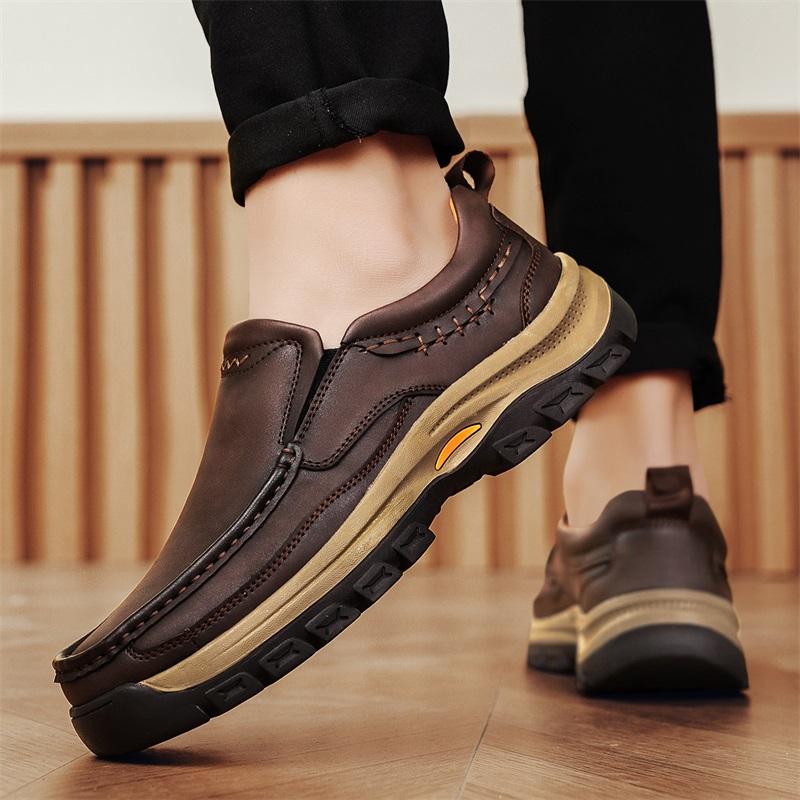 Fashion Men's Loafers Fashion Casual Shoes Comfortable Platform Flats Leisure Men Flats Classics Outdoor Trekking Shoes Zapatillas Male
