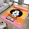 1pc Mafalda Comic Strips Collection Carpet for Playroom Bedroom Living Room Sofa Home Decor,kids Game Area Rug Non-slip Floor Mat Y73030