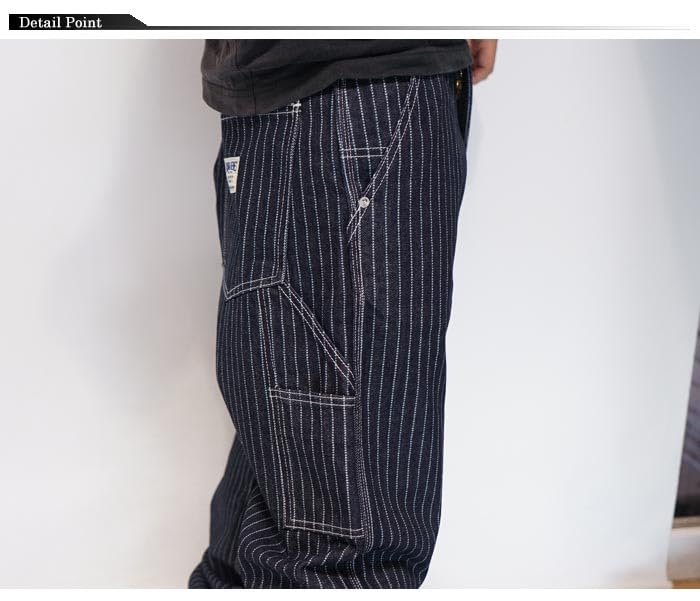 Kojima Jeans KOJIMA GENES Painter 13oz Wabash Made in One Pants, Denim, Japan, Men's, Wash, RNB-1413-Wabash-36