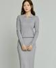 210 Edit Women'S Cable Knit Skirt [Melan Grey]_Zf4Ss535