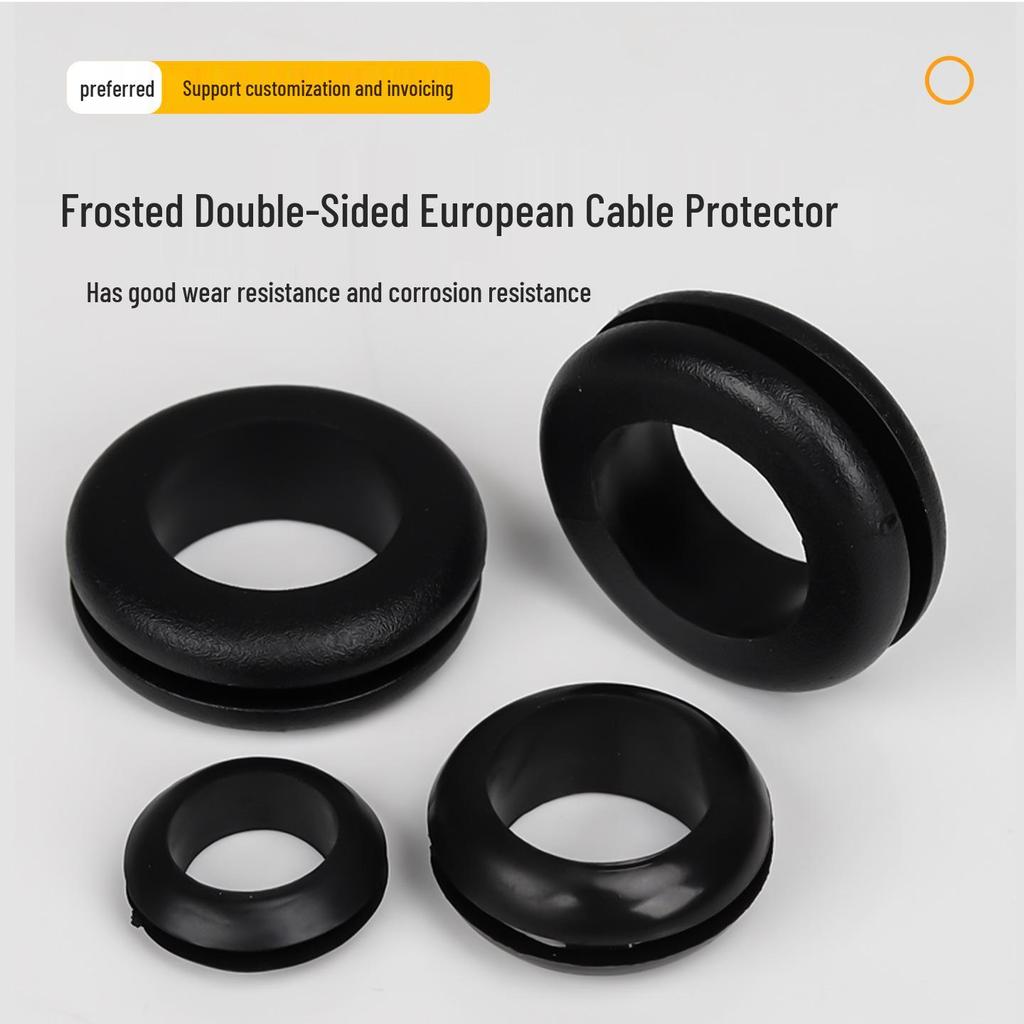 Industrial Dustproof Double-Sided Rubber Cable Grommet & Sealing Ring for Distribution Box