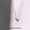 Elegant S925 Sterling Silver Water Drop Necklace - Women's Luxury Niche Design Choker with a Simple, Trendy Style.