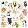 50 sztuk Cute Cartoon zwierząt naklejki zabawki dla dzieci śmieszne słowa naklejki anime na laptopa telefon bagaż naklejka samochodowa prezenty dla dzieci