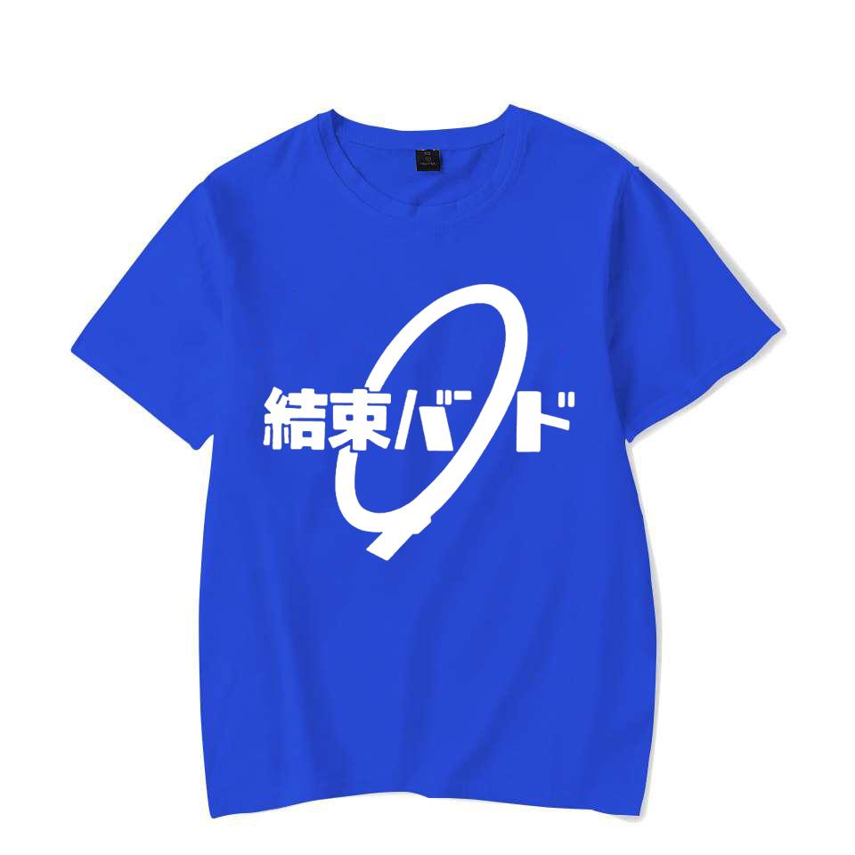Unisex Anime Cos BOCCHI THE ROCK Hitori Gotoh Ljichi Nijika Cotton Casual Short T-Shirt Tee