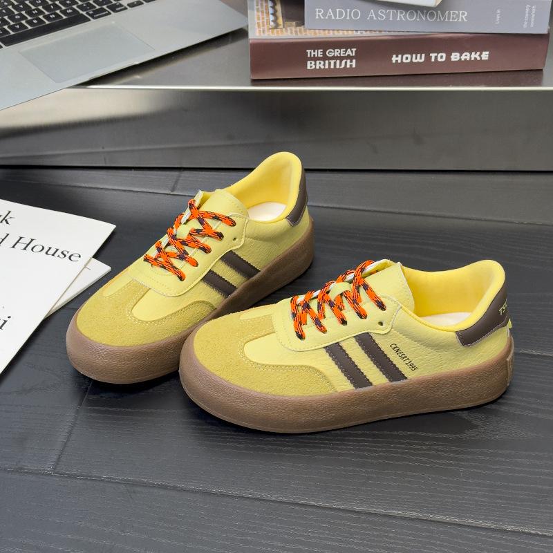 

6 женских весенних новых повседневных кед на толстой подошве, пара шнурков, универсальные и удобные спортивные низкие 40