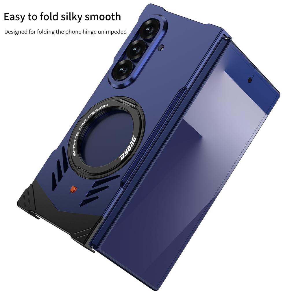 DYONG Για Samsung Galaxy Z Fold7 5G Μεταλλική Θήκη Χωρίς Πλαίσιο Κούφωτη Απαγωγή Θερμότητας Κάλυμμα Τηλεφώνου με Στήριγμα