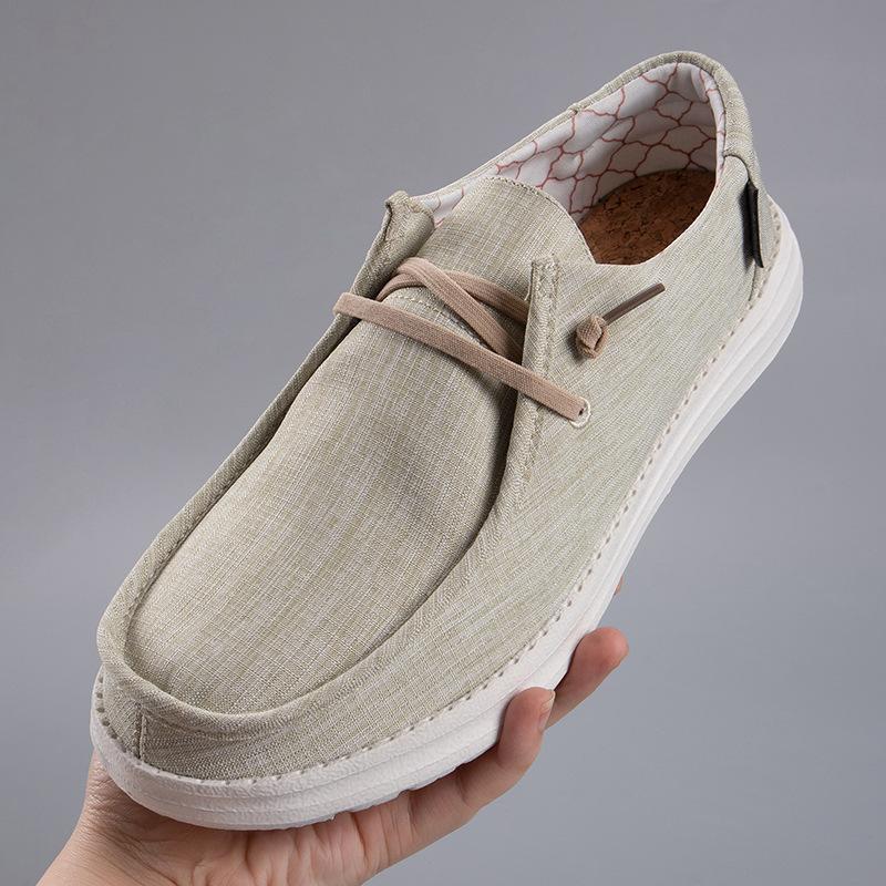 

Spot Temu Xiyin Большие размеры Повседневная обувь из холста Мужские мокасины Тканевые туфли Рыбацкие туфли Мокасины из холста 48