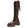 Fashion Boots Children But Knee High Boots Autumn and Winter New Thick Heel Thick Sole Heightening Knight Boots