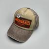 American Vintage Letter Embroidery Baseball Hats New Unisex Sunshade Color Block Versatile Personal Fashion Street Peaked Caps