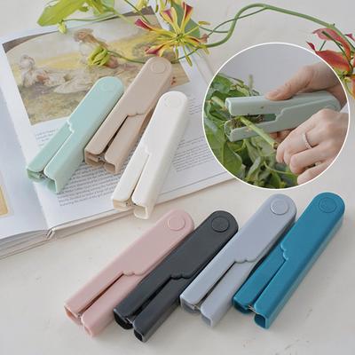 Rose Thorn Stripper Auto Buckle Finger Groove Portable Flower Stem Leaf Thorn Remover Pliers Gardening Supplies