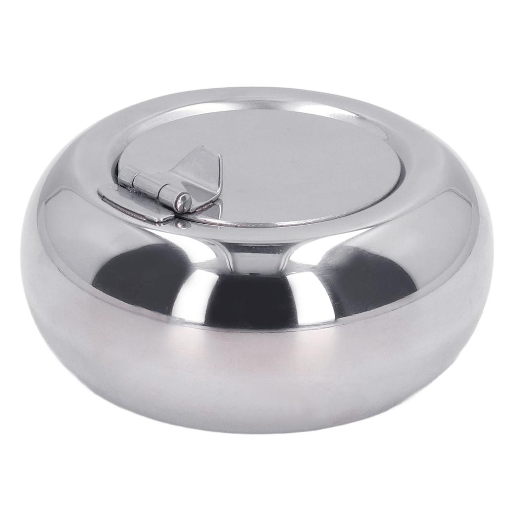 Stainless Steel Ashtray Rustproof Exquisite Round Cigarette Ashtray for Household Hotel  