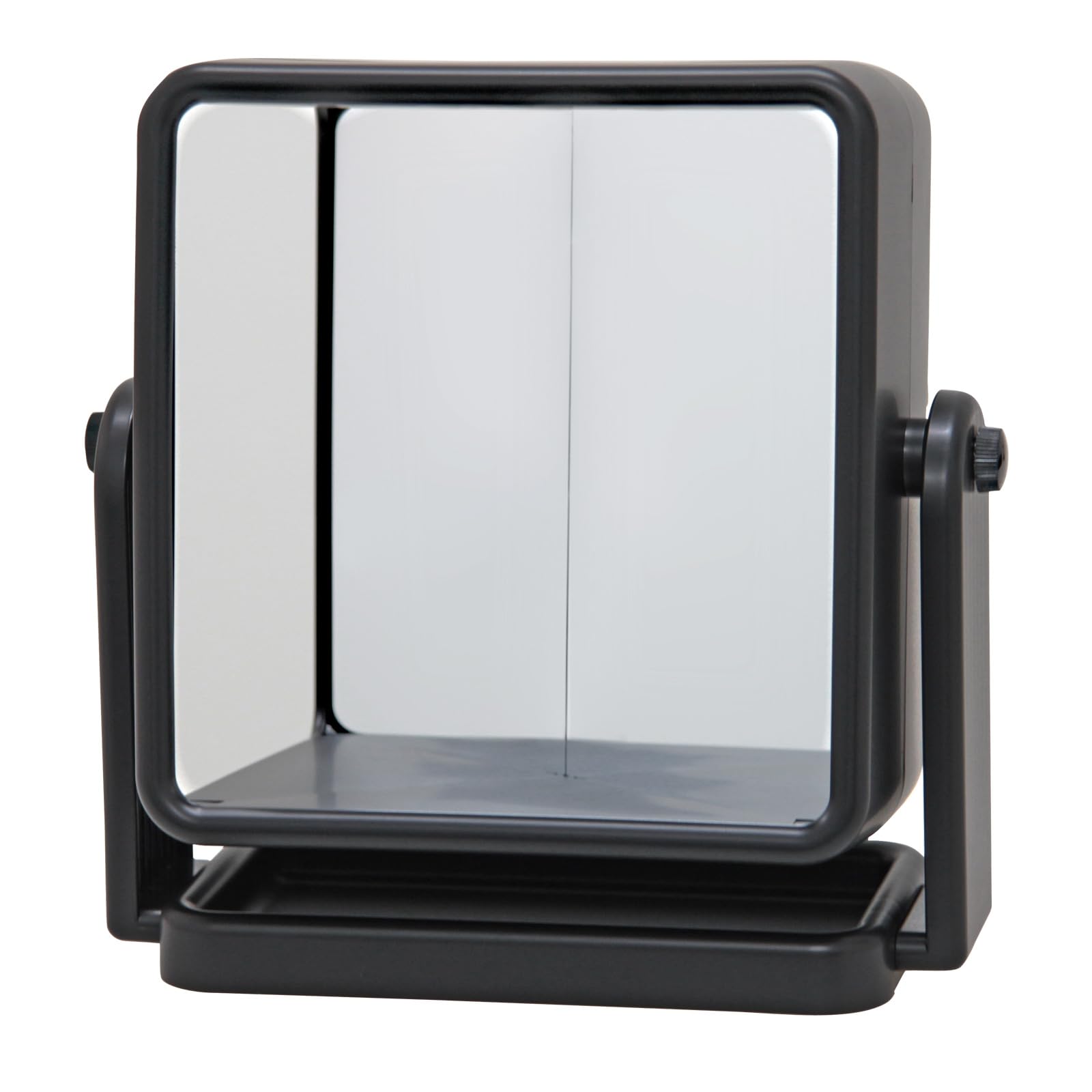 

Yamamura Reversal Mirror, Left-Right Reversing Mirror, Tabletop Mirror, Makeup Mirror, Left-Right Reversing Stand Mirror, YRV-005, Black
