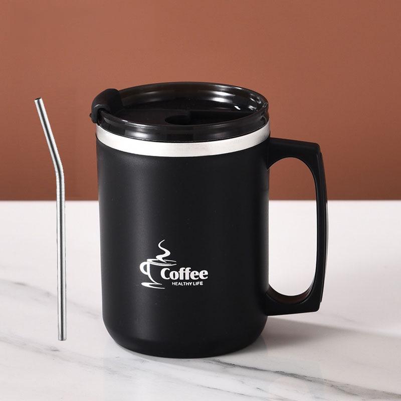 Insulated Stainless Steel Office Coffee Mug with Lid