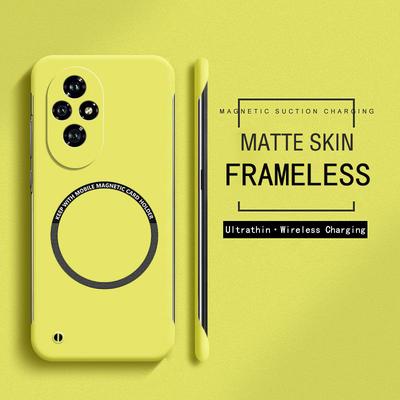 Bezrámečkový magnetický pro Magsafe tenký kryt pro Xiaomi Redmi 12 13 14C Redmi Note 13 Pro Poco M6 Pro Plus Tvrdý PC Matný zadní kryt