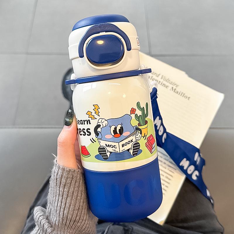 

2025 Новый мультфильм Термос из нержавеющей стали с трубочкой для девочек Standard