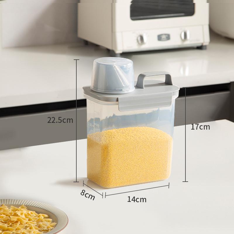 Multigrain & Millet Sealed Storage Box - Insect & Moisture-Proof Rice Bucket for Household Use