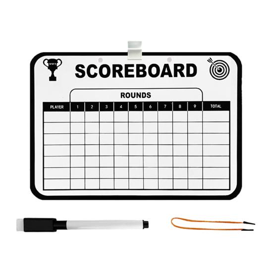 Golf Scorecard Board Erasable Dry Erase Whiteboard with 1 Pen Portable Golf Score Card Holder Accessories for Men Women Golfer