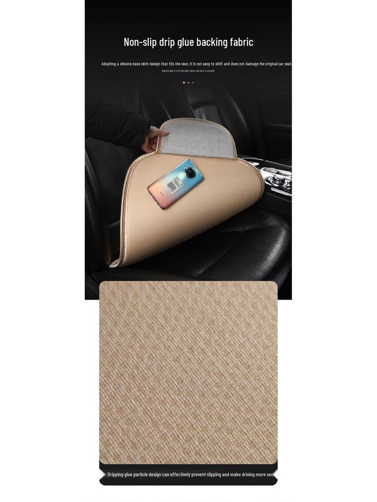 Zestaw oddychających poduszek na siedzenia z lodowego jedwabiu na każdą porę roku: Antypoślizgowy, Chłodzący, Uniwersalne Dopasowanie do Pięciu Miejsc