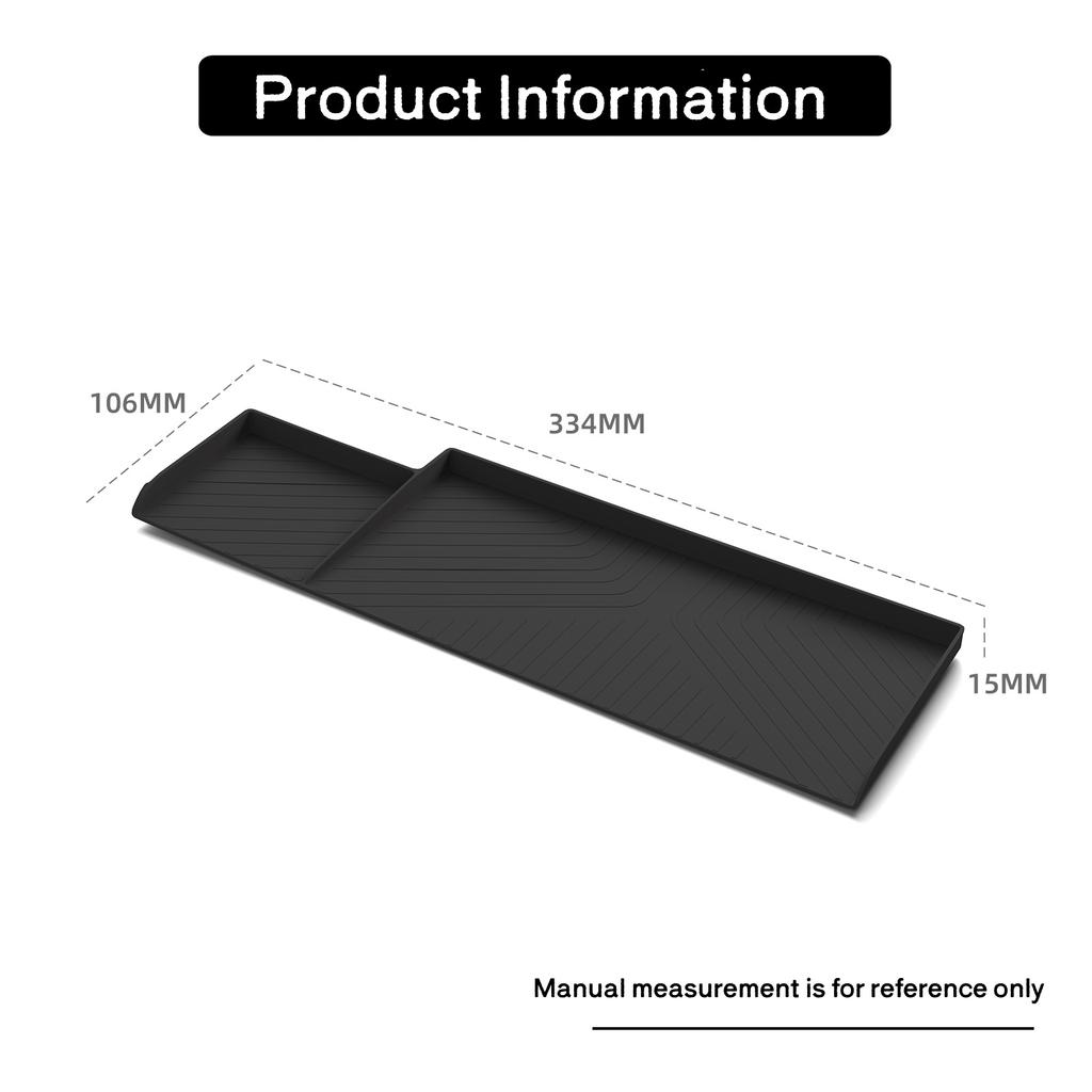 for Toyota AQUA 2025-2025 Silicone co-pilot Storage Box Tray Organizer Black Car Interior Accessories