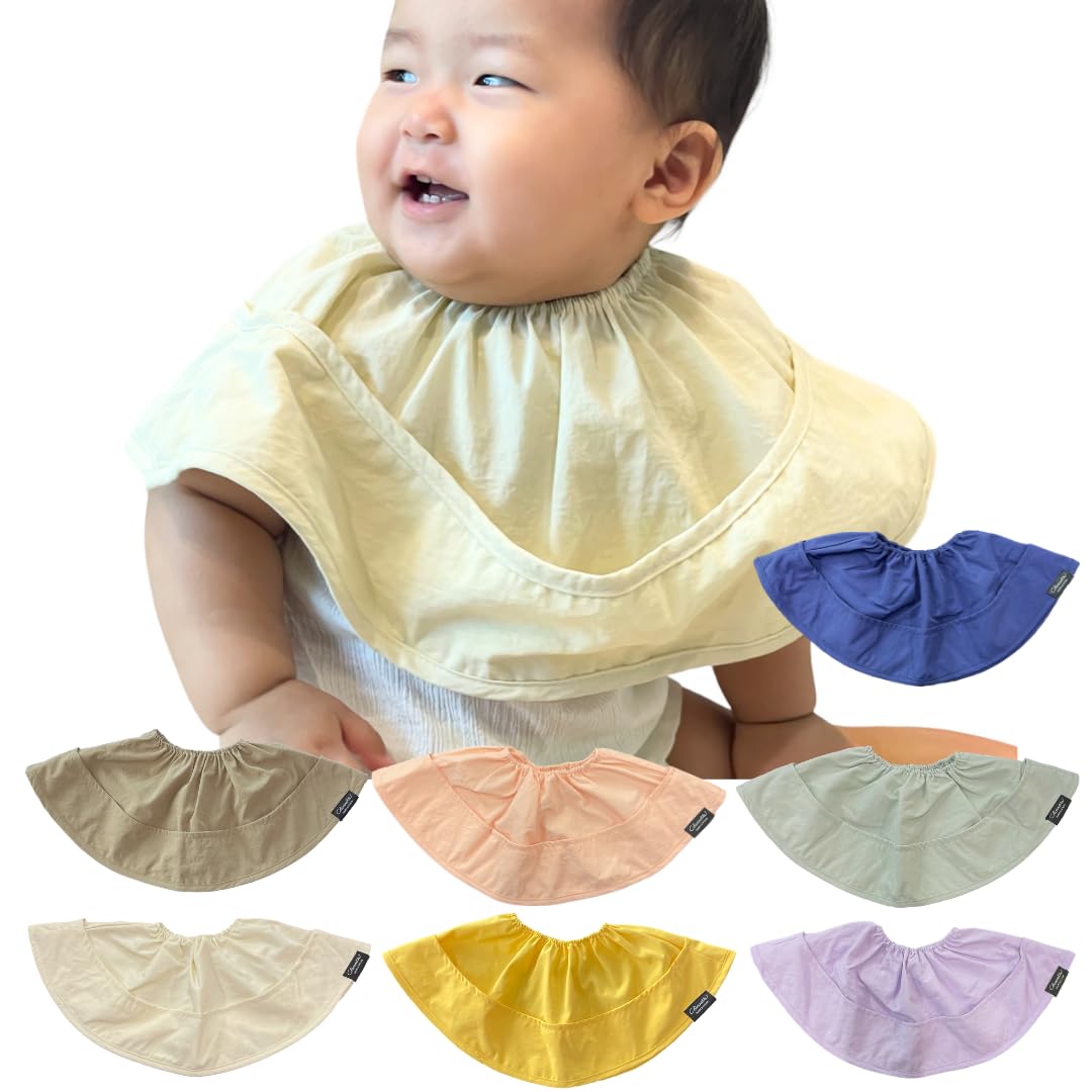 

Cherinette Waterproof Large Waterproof Feeding Baby Food Large Waterproof Bib Bib Bib, Apron, Bib, (Cream Beige)
