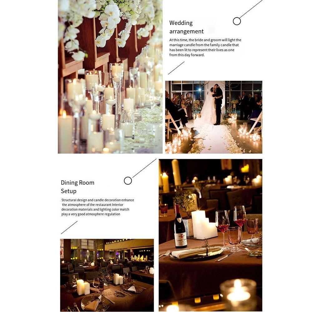 Pine Bark Effect LED Pine Bark Swing Candles Battery Operated Electric Decorative Light  Wedding