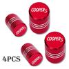 For Mini M104pcs For Mini Cooper S R56 R50 R53 F56 F55 R60 Accessories Car Wheel Tire Valve Caps Tyre Stem Covers Airdust Waterproof