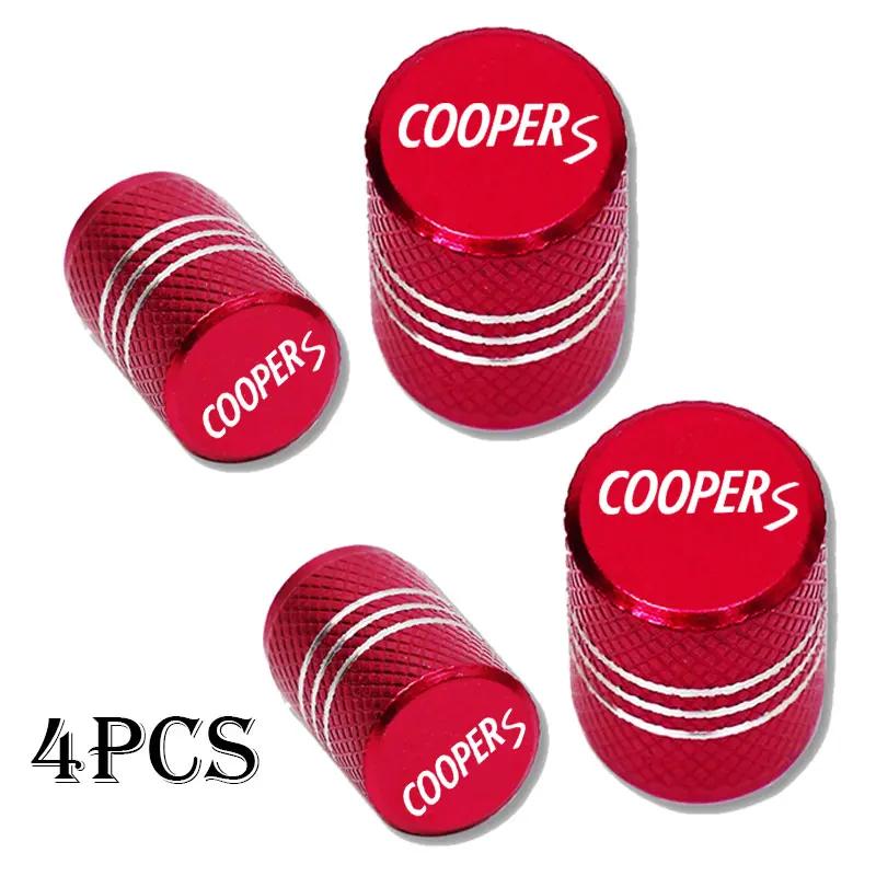 For Mini M104pcs For Mini Cooper S R56 R50 R53 F56 F55 R60 Accessories Car Wheel Tire Valve Caps Tyre Stem Covers Airdust Waterproof