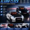 LED-Display Sportwagen Wecker Wiederaufladbar Automodell Uhr Hypercar Wecker Geschenk für Männer