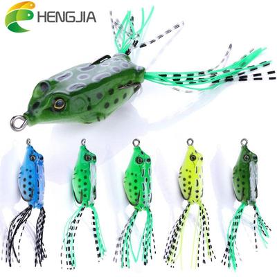 HENGJIA Esca Rana 8g 5.5cm Rana da Pesca Realistica con Ami in Carbonio Pesca Vivida Wobbler