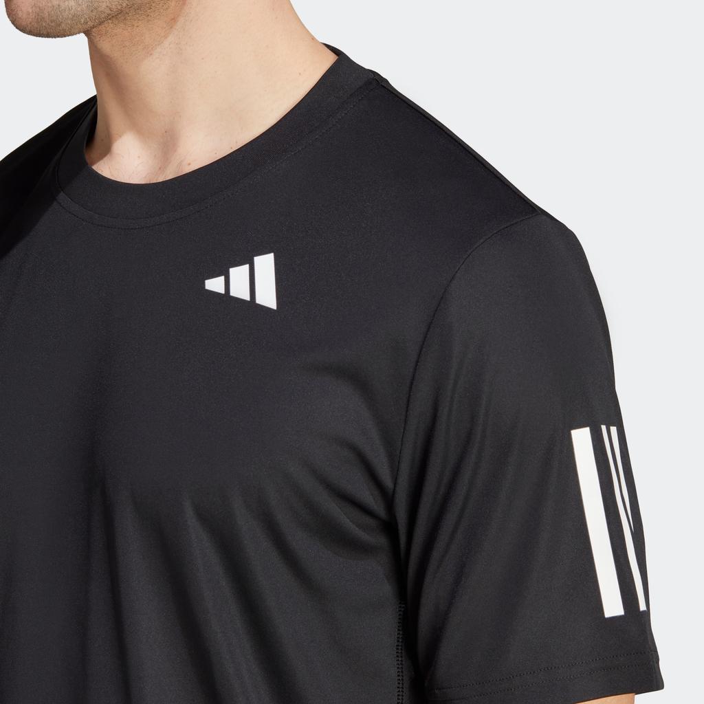 Adidas Club 3-Stripes Tennis T-Shirt Men Tops Black IS2296