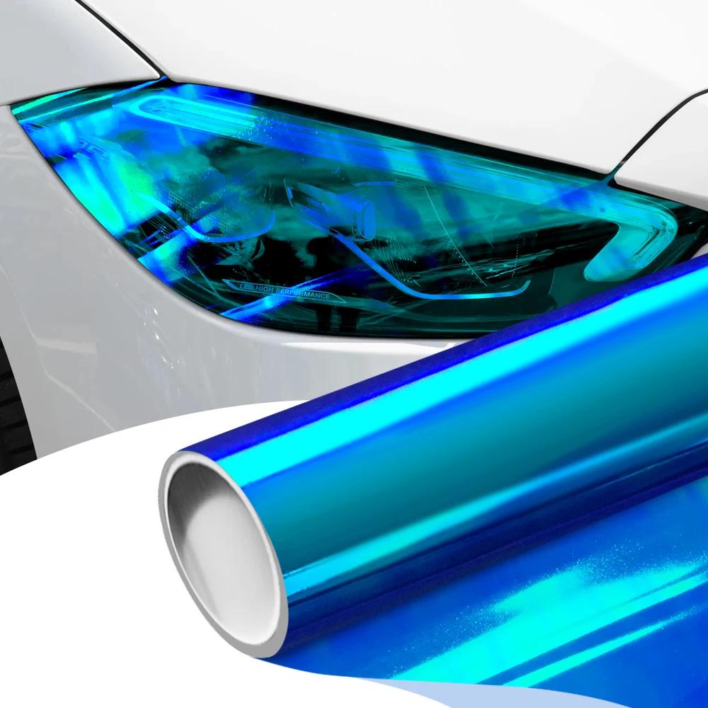 Car Decorative Stickers Chameleon Lamp Headlight Tail Light Backlight Protective Film Waterproof Vinyl Wrap Stickers Jewelry