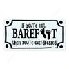 Beach Souvenir License Plate, Seaside Metal Sign 15x30cm